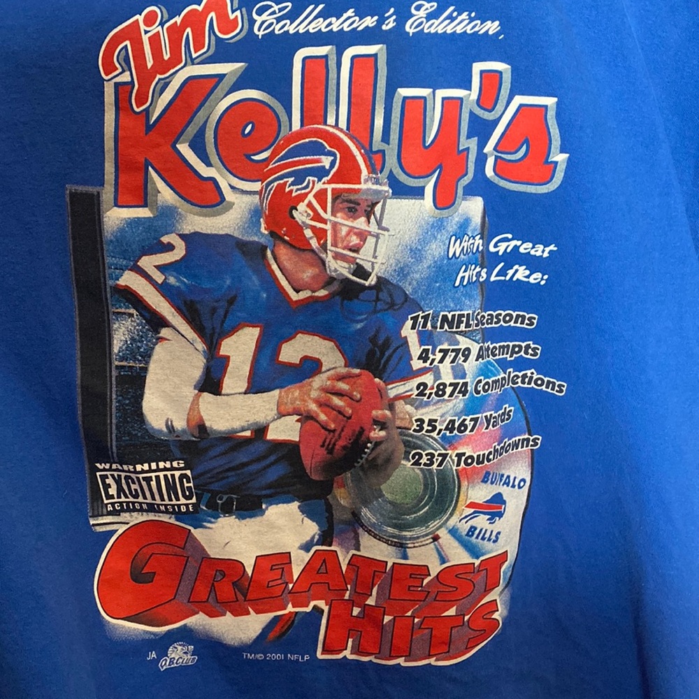 vintage buffalo bills jim kelly t shirt
